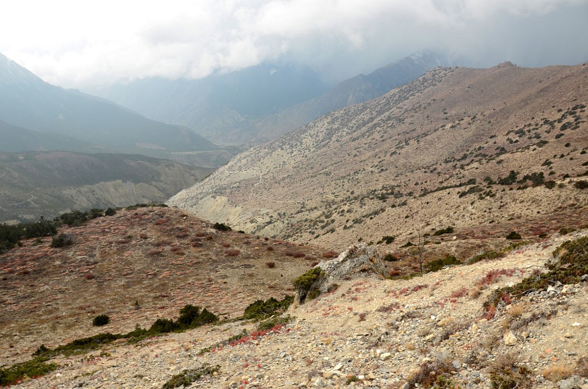 13 Descending To Jomsom After Descent From The Mesokanto La 